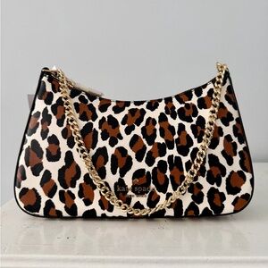 Kate Spade Madison Spotted Leopard Convertible Crossbody Bag NWT